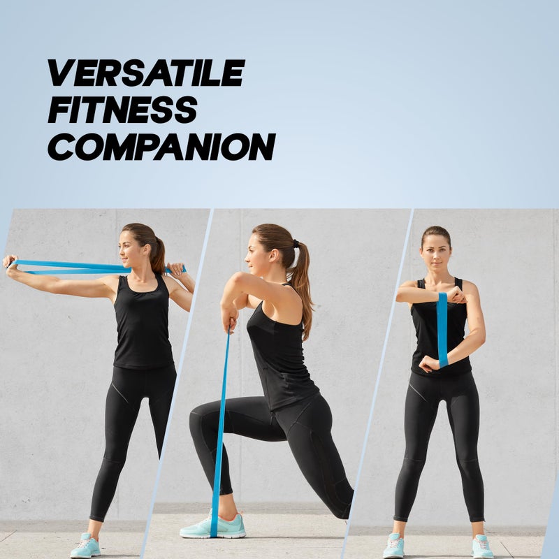 KONEX Loop Resistance Bands for Men & Women | Perfect for Home/Gym Workouts, Exercises, Stretching, Pull-Ups, and Booty Toning (Multi-Colored) (Set of 5),Natural Rubber - Image 3